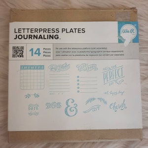 Spellbinders Betterpress Letterpress System W/ Instructions, Chase & 3  Shims, Platen, Press Plates, Black Mini Ink Pad, 15 Card Panels, Tape 