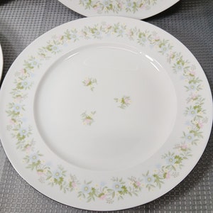 Johann Haviland Forever Spring Pattern Vintage Set of 4 Dinner Plates 10 1/8&quot;