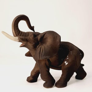 Vintage ArtMark Porcelain Elephant Trunk Up
