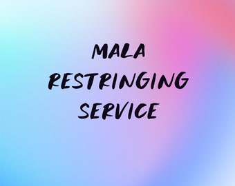 Mala restringing service, 108 Bead Mala, Mala repair