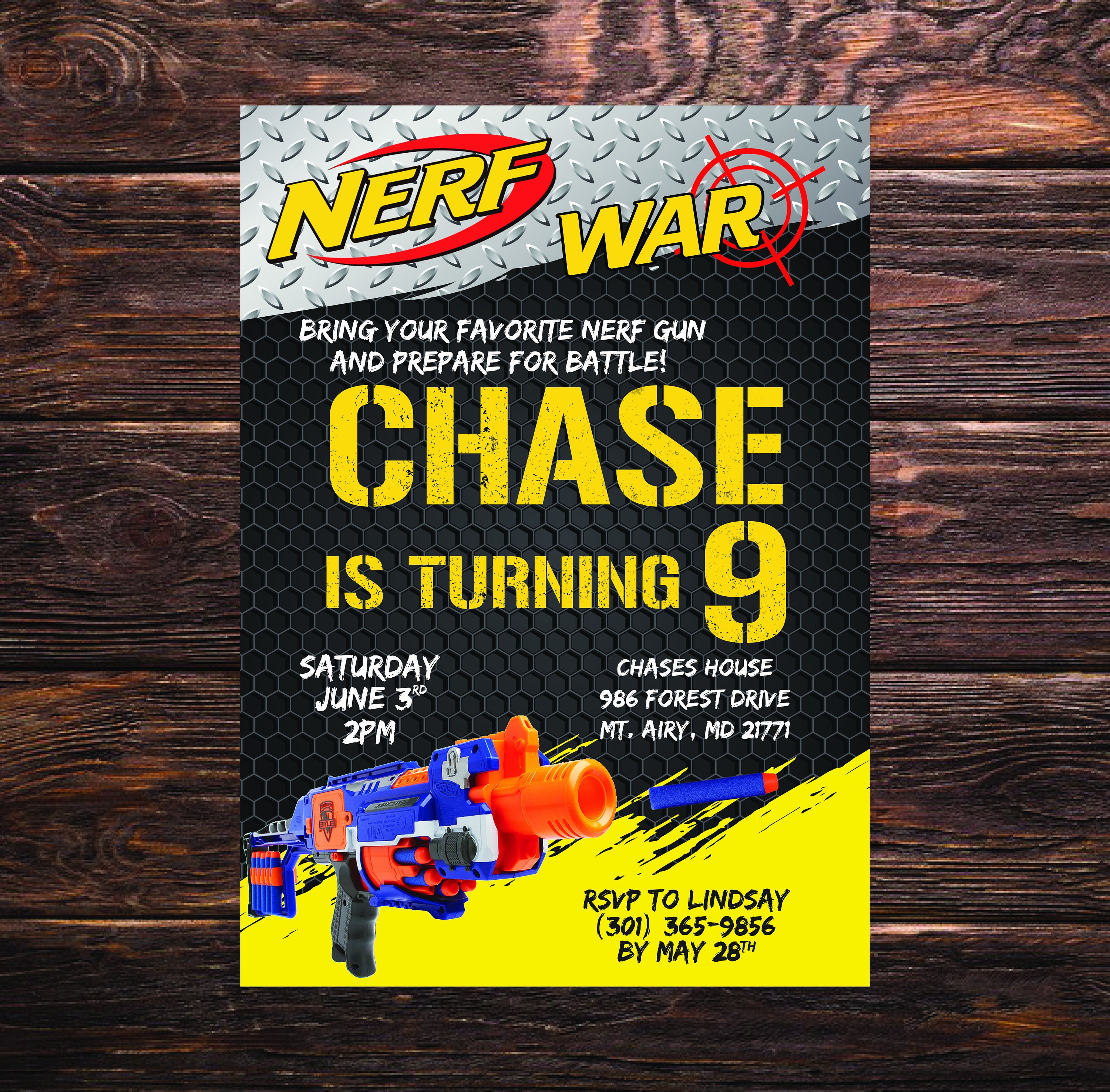 Nerf Party Invitations Template Free Nerf Party Invitations Template Free