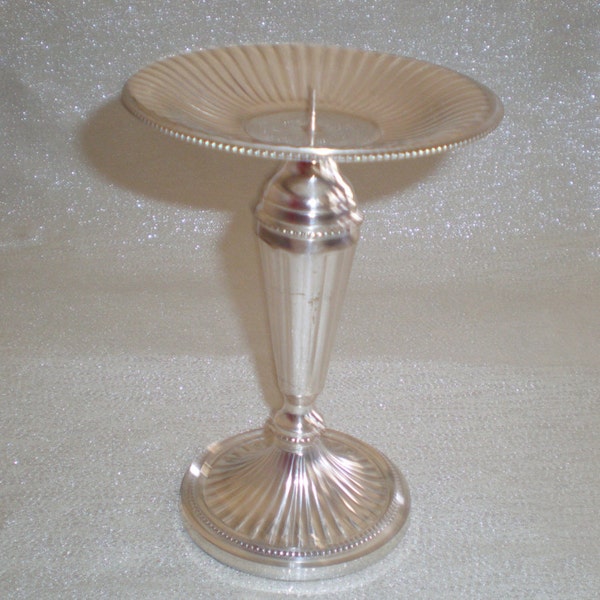 Vintage Silver Plated Candle Stick Holder by Two's Company
