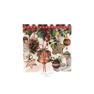 Servilleta de papel - Servilleta de Navidad para almuerzo con golosinas navideñas, papel de decoupage para diario basura, álbumes de recortes y arte de decoupage