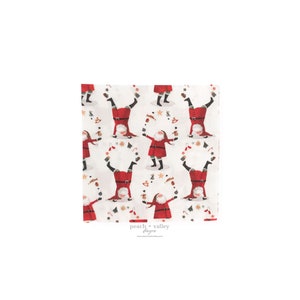 Guardanapo de papel - Guardanapo de Natal do Papai Noel bobo, decoração de Natal DIY Guardanapo de coquetel Papel decoupage para diário de lixo e scrapbooking
