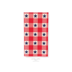 Papieren servet - Stars and Stripes Gastservet voor Decoupage Art, 4 juli Decoupagepapier voor Junk Journal & Scrapbooking