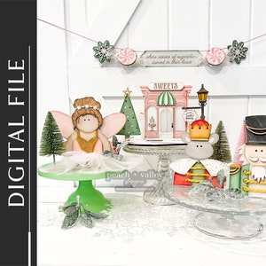 Arquivo de corte a laser para decoração de quebra-nozes, projeto de corte a laser para decoração de Natal DIY Glowforge, máquina de corte de madeira para decoração de Natal DIY SVG