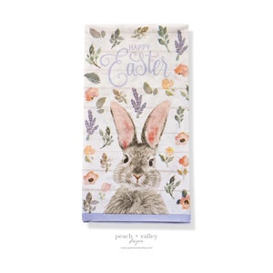 Servilleta de papel - Conejito de Pascua feliz Servilleta de Pascua para invitados, papel de decoupage para diario basura, álbumes de recortes y arte de decoupage