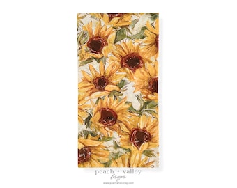 Servilleta de papel: servilleta para invitados con diseño de campo de girasoles, papel para decoupage con diseño de girasoles para diarios basura, álbumes de recortes y arte con decoupage
