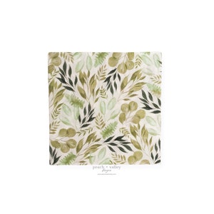 Papierserviette - Eukalyptus Greenery Design Hochzeits-Serviette, Luncheon-Serviette Decoupage-Papier für Junk Journal, Scrapbooking & Decoupage Art