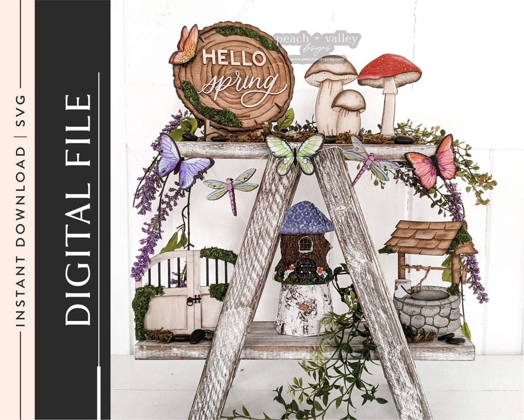 Glowforge Projects Spring Secret Garden Laser Cut File, Spring Garden Laser Cutting Design, Wood ...