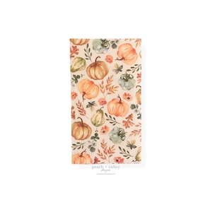 Tovagliolo di carta - Tovagliolo del Ringraziamento per gli ospiti con disegno di zucca ad acquerello, carta per decoupage per diario spazzatura, scrapbooking e arte del decoupage
