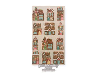 Servilleta de papel: servilleta navideña con diseño de casita de jengibre, papel para decoupage para diario basura, álbumes de recortes y arte con decoupage