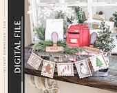 Letter To Santa Laser Cut File, Dear Santa DIY Christmas Decor Wood Cutting Machine Glowforge Project, Laser Cutting Design Cricut Project