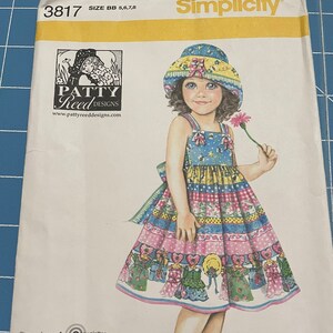 Simplicity Patty Reed Design Girls Sun Dress and Hat #3817 Sewing ...