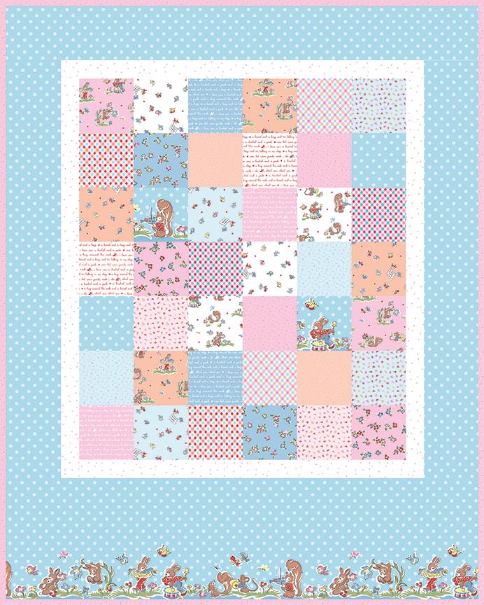 Love Notes - Double Border Print in Red and White by Lindsey Wilkes for ...