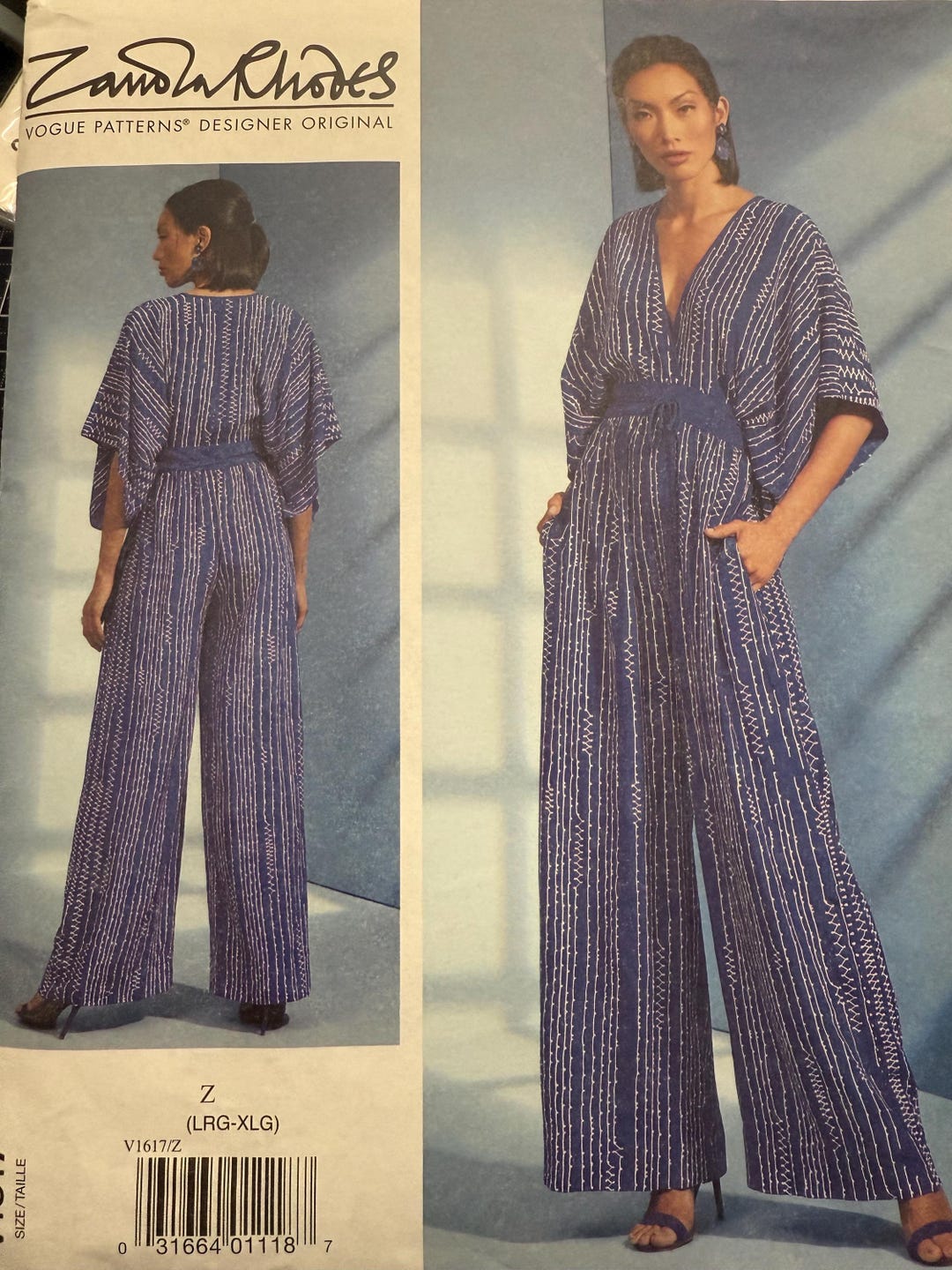 Zandrra Rhodes Patterns Zandra Rhodes Vogue Designer Original Sewing Pattern # V1617 Misses ...