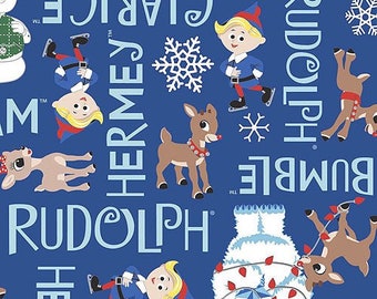 New Rudolph Christmas reindeer deer fabric