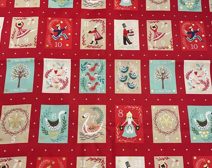 Twelve Days of Christmas - Advent Frames on a Red Background by Lewis ...