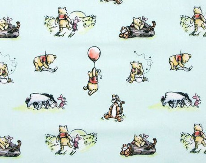 Disneys Winnie the Pooh winnie the Pooh Classic on a Soft Blue