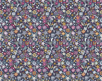 A Woodland Christmas- Christmas Charm Multi Color by Liberty for Riley Blake Designs/ Cotton/ Sold by the half yard