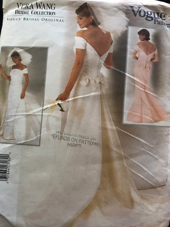 Vogue Bridal Vera Wang Designer Bridal Collection Sewing Etsy
