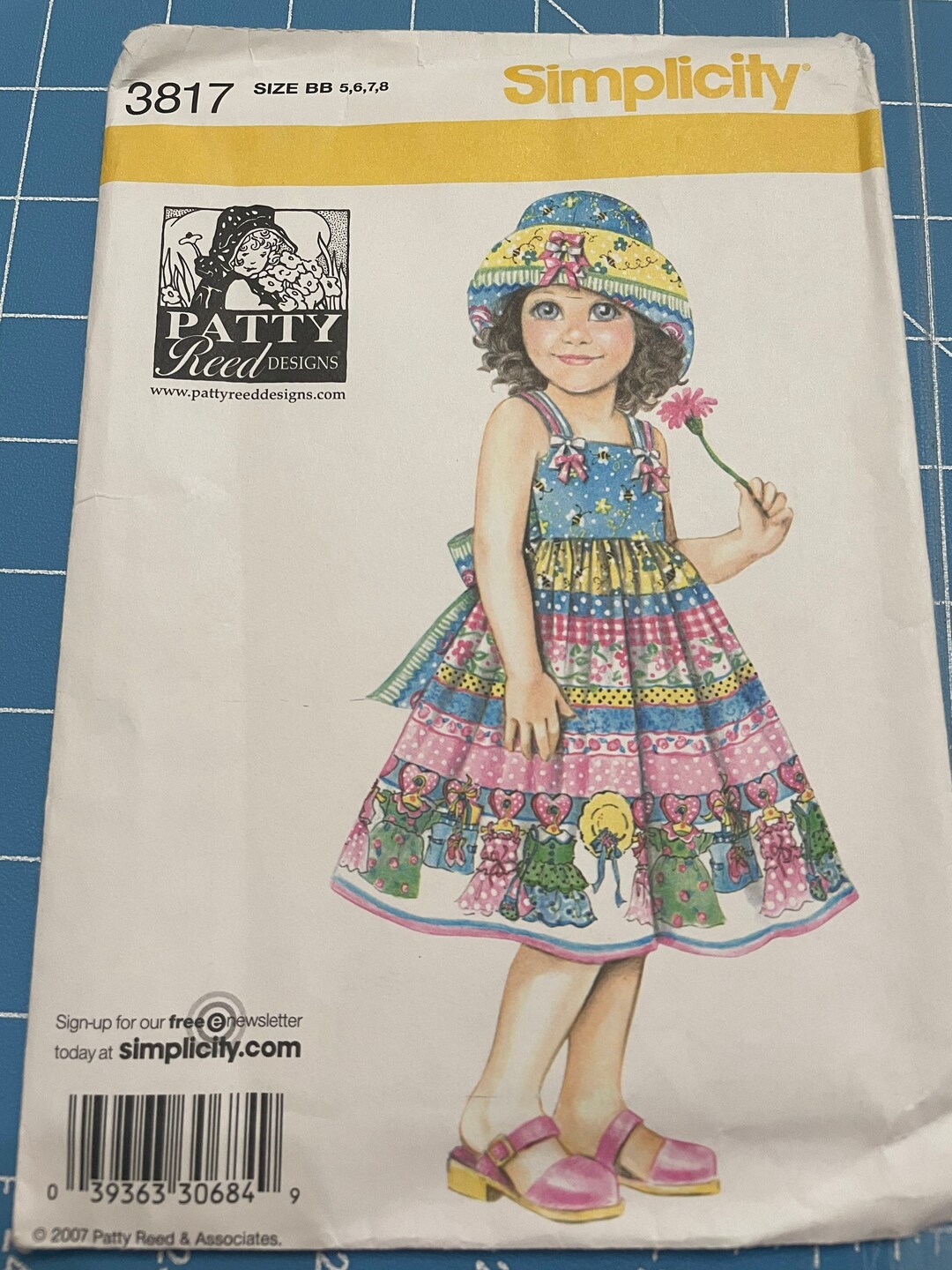 Simplicity Patty Reed Design Girls Sun Dress and Hat #3817 Sewing ...