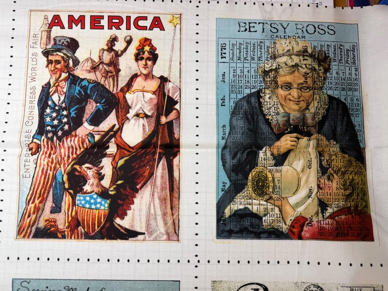 See America - Sewing Ads Patch Panel by J Wecker Frisch for Riley Blake ...