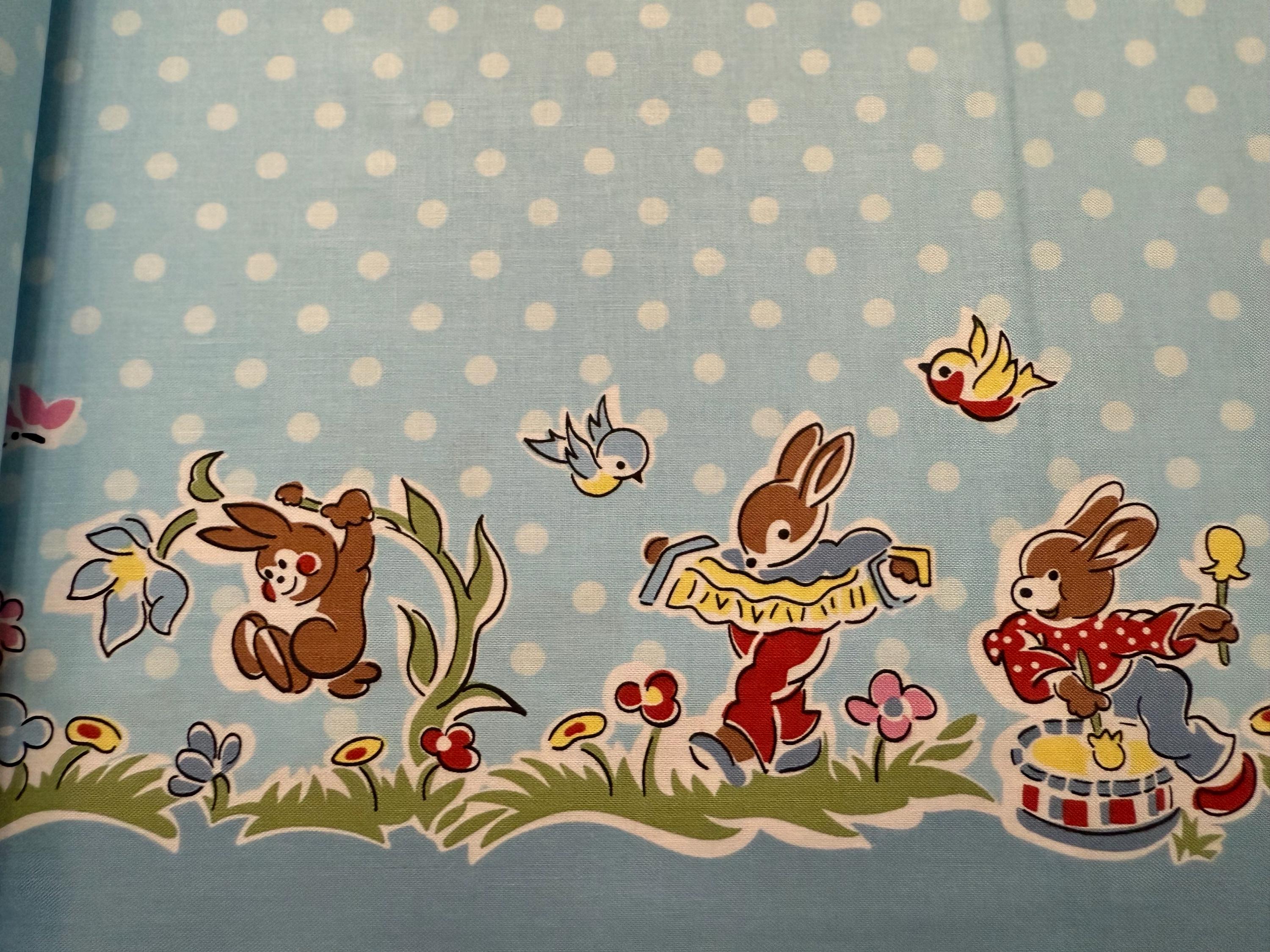 Love Notes - Double Border Print in Blue by Lindsey Wilkes for Riley ...