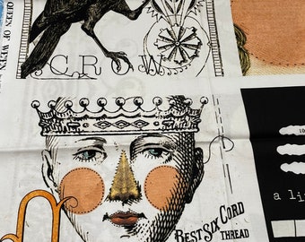 Queen of We'en Gray Textured Ticking Fabric by J. Wecker Frisch - Riley  Blake Fabrics
