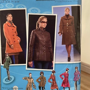 Project Runway mist naaipatroon jas van Simplicity #2812/ongesneden fabrieksvouw/maten 4-6-8-10-12-14