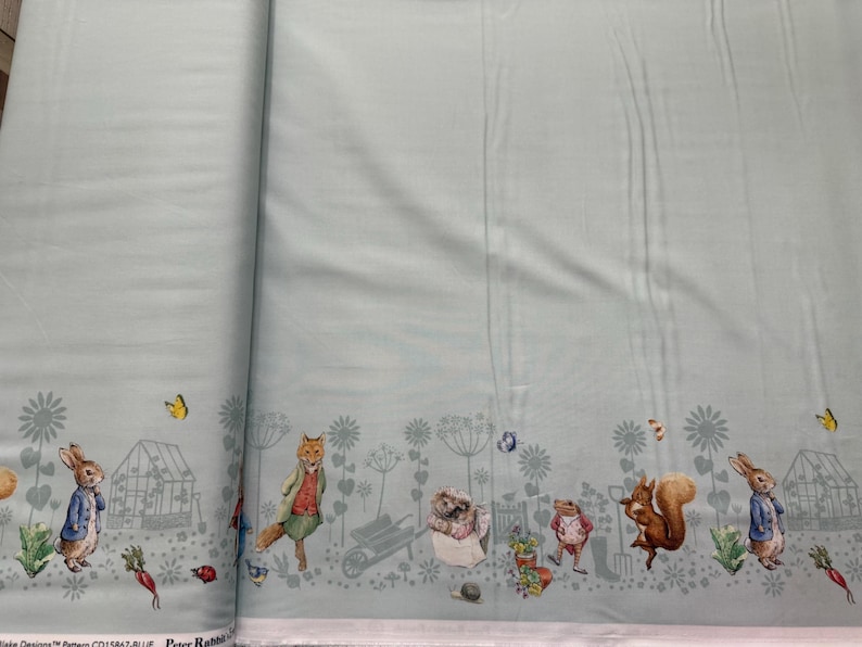 Peter Rabbit and Friends - Characters Double Border on Cloud Background ...