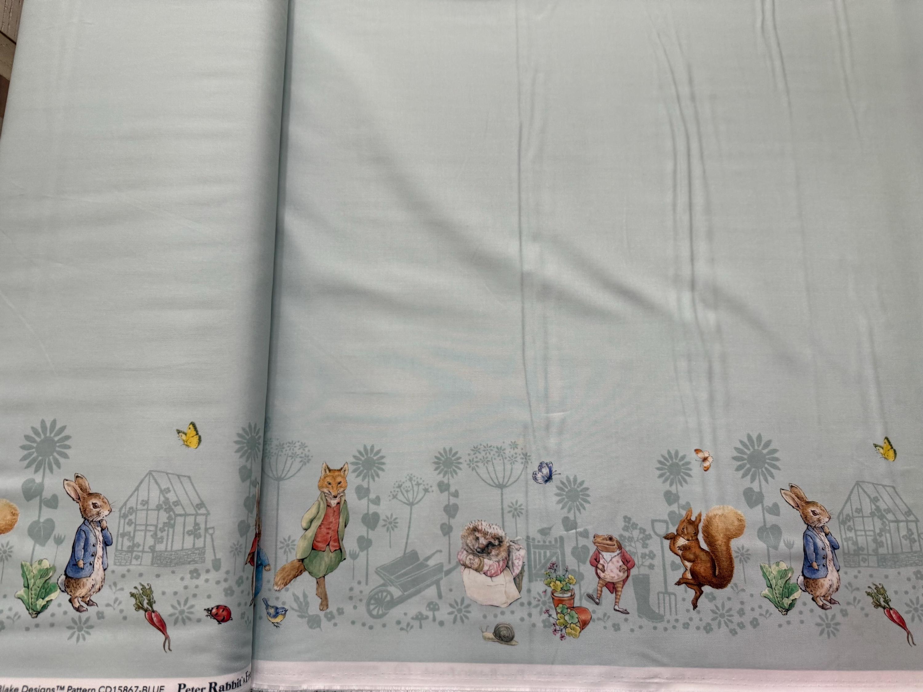 Peter Rabbit and Friends - Characters Double Border on Cloud Background ...