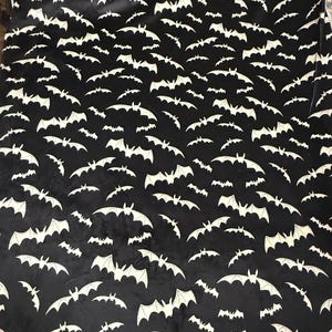 Halloween Bats Short Minky Fabric/ Sold By The Half Yard