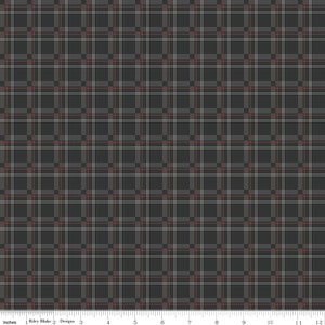 Woodsman - Block plaid on a red/black by Lori Whitlock for Riley Blake Design/Sold by the half yard
