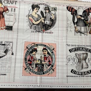 Sew Journal- Pages patch panel by J Wecker Frisch for Riley Blake Designs/ Cotton/ Sold by the panel measures 24”by 44”