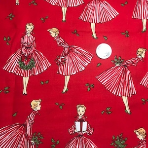 Retro Michael Miller Holiday Hostess fabric/ cotton/ out of print/ sold by the half yard