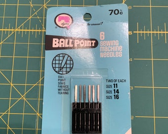 Vintage Ball Point sewing machine needles/size 11,14,16/ made in Belgium