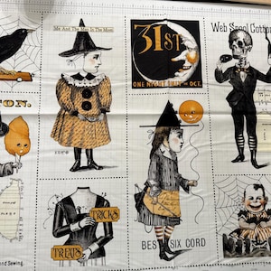 Costume Maker&#39;s Act !!- Antique style panel by J Wecker Frisch for Riley Blake Designs/ Cotton/ Sold by the panel measures 24”by 43”