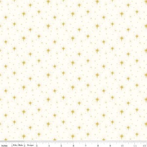 Come let us adore him - Stars on a cloud background by Riley Blake Designs/Sold by the HALF yard