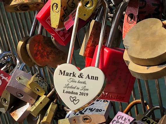 Personalized Love Lock Lock For Love Custom Engraved Padlock Etsy