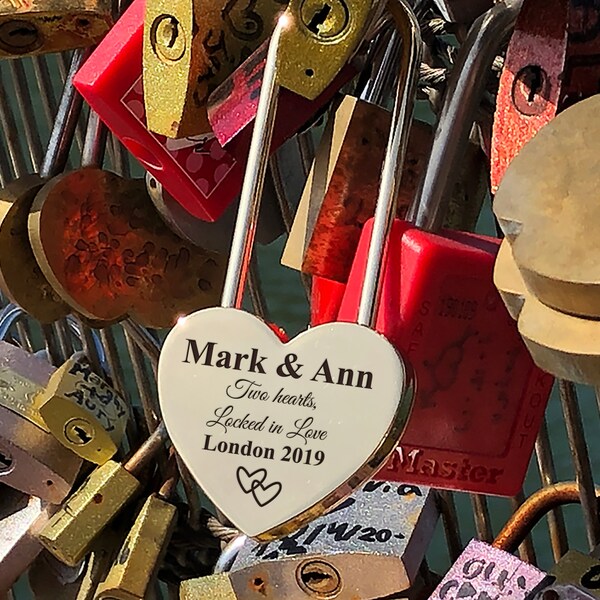 Engraved Padlock Etsy