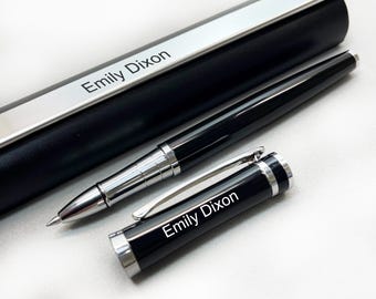 Bolígrafo personalizado con firma grabada, bolígrafo ejecutivo recargable, regalo de negocios para él o para el jefe.