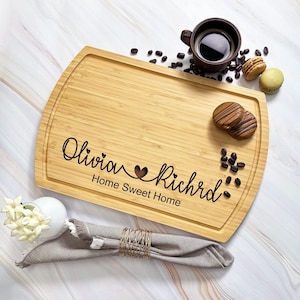 Personalized Wedding Charcuterie Board Engraved Cheese Board Gift