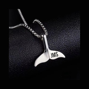 Personalised Name Necklace Engraved Necklace for Men - Gift for Him, Husband Gift, Boyfriend Gift, Custom Fathers Day Gift, Surfer&#39;s Gift