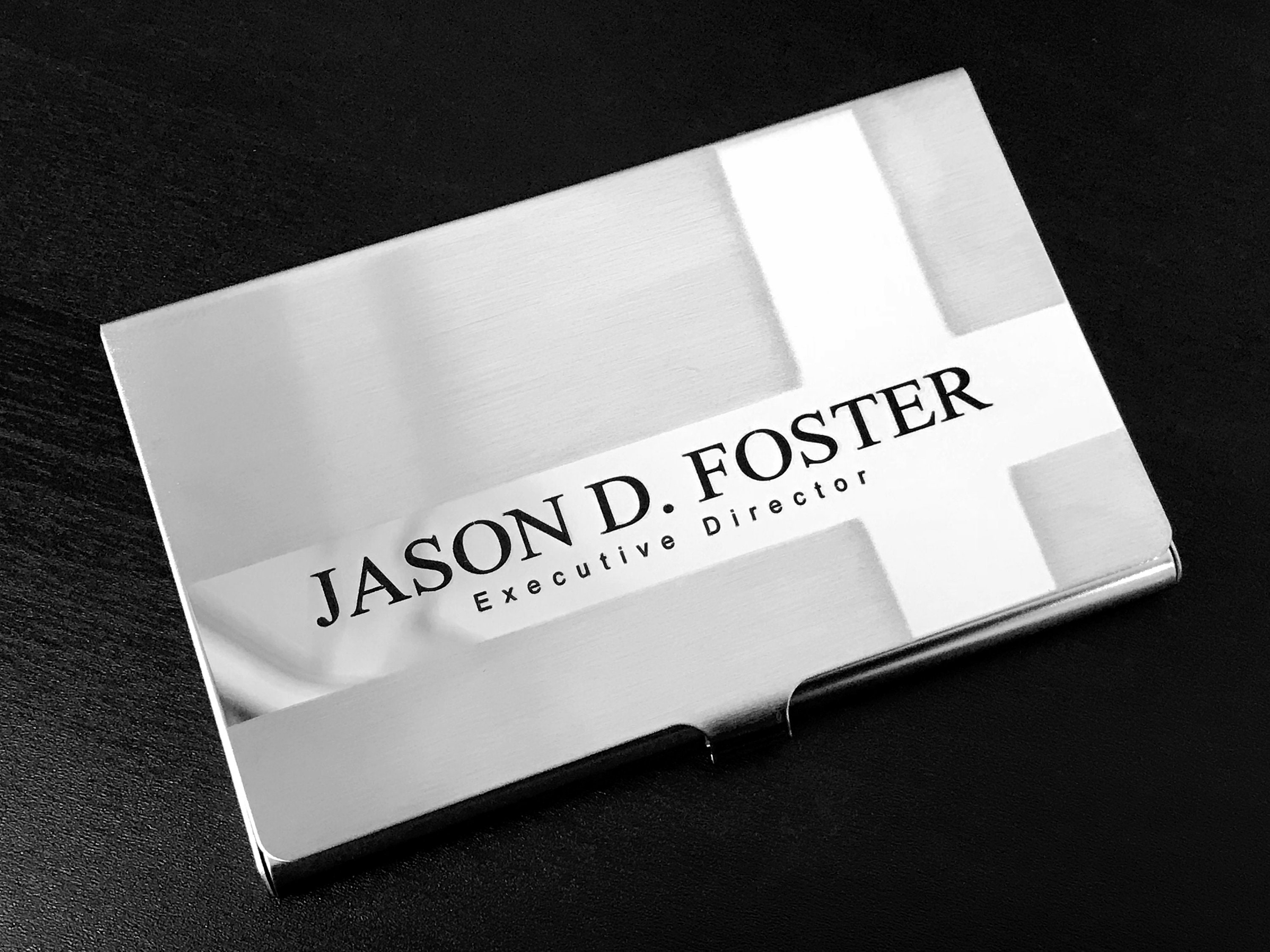 Business Card Holder Personalized Card Holder Wedding Gift Etsy