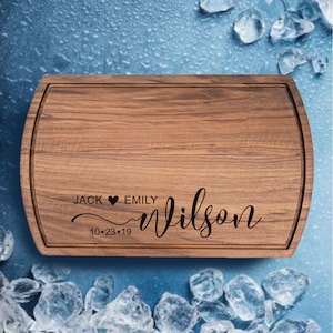 Personalized Charcuterie Board Custom Cheese Board Wedding Gift, Unique Bridal Shower Gift for Bride Engagement Housewarming Gift for Couple