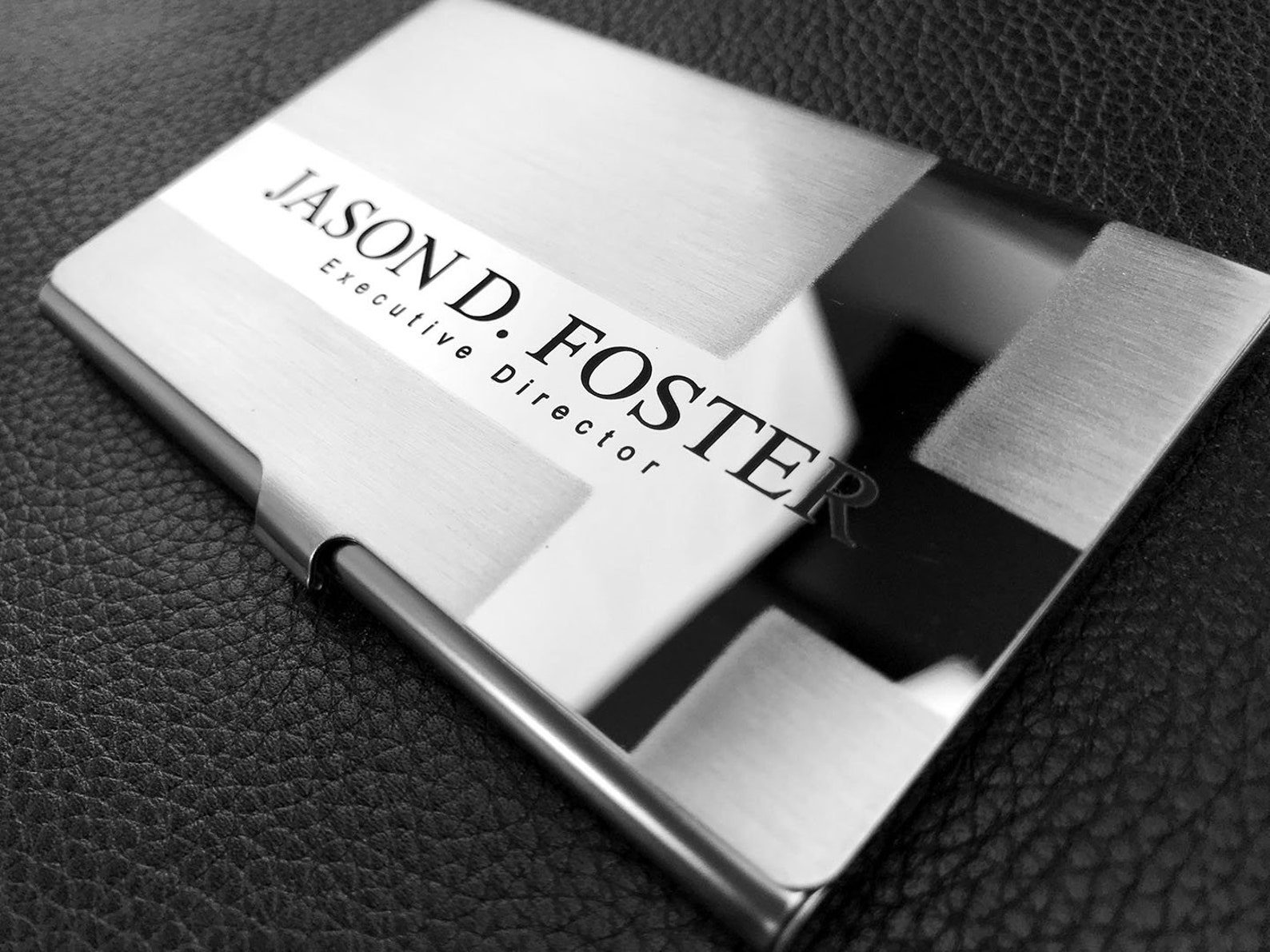 Personalized Business Card Holder Elegant and Slim Card Case Etsy