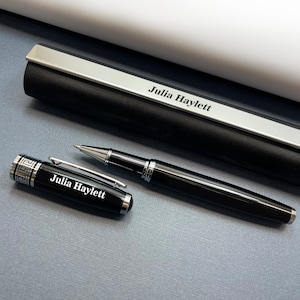 Engraved Luxury Rollerball Pen Personalized Pens, Elegant Gift for Him, Executive Pen, Coworker Gift, Thank you Gift for Doctor, Boss Gift