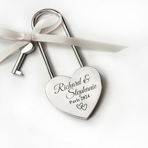 Love Lock Valentines Gift for Boyfriend Personalized Padlock | Valentines Day Gift for Him | Anniversary Gift | Wedding Gift | Couple Gifts