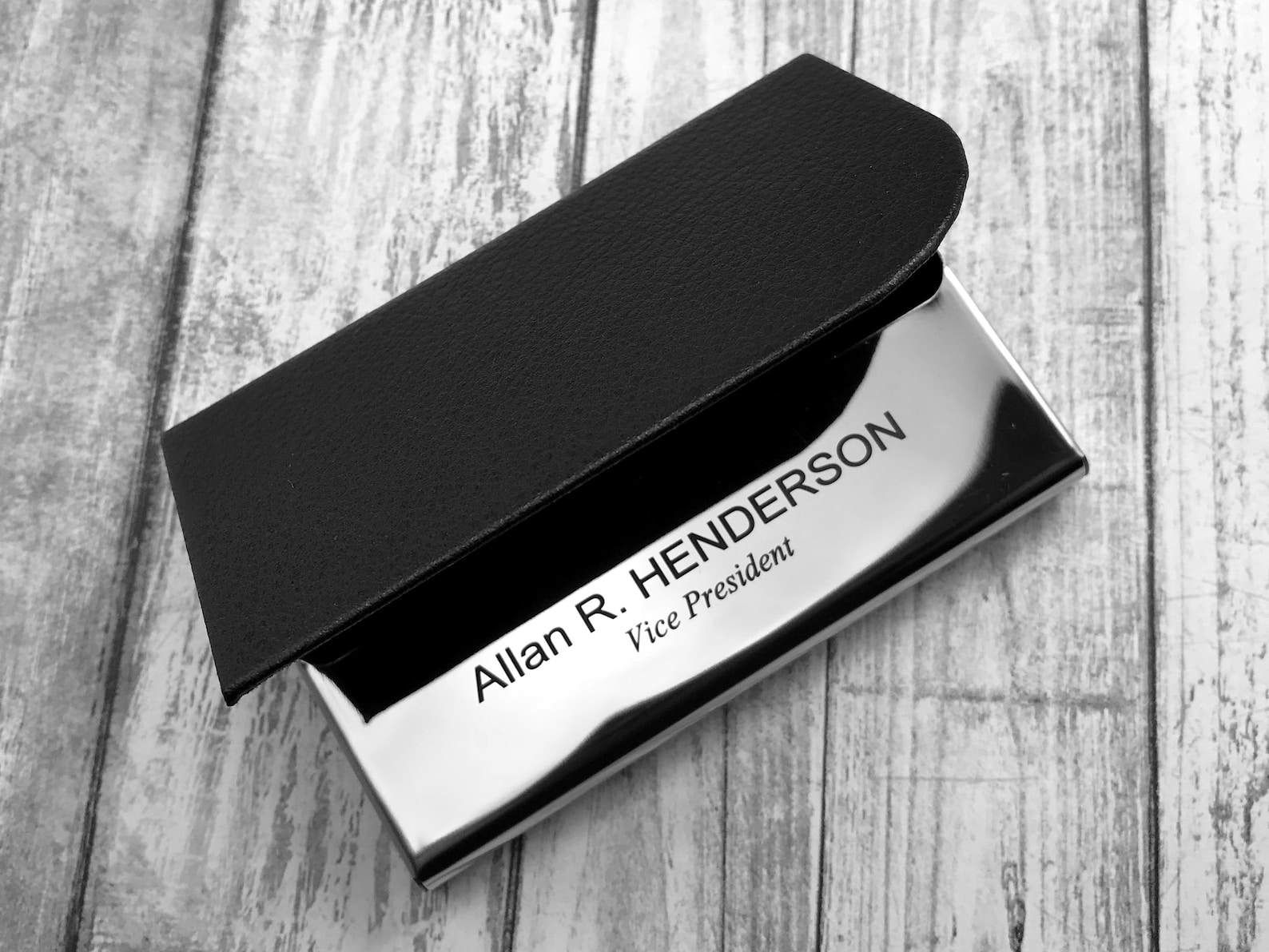 Personalized Business Cards Holder Stainless Steel Cards Case Etsy
